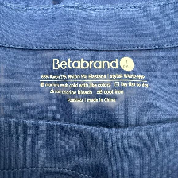 Betabrand Dress Womens Large Blue Half Day Shift Dress Business Casual Mature - Picture 9 of 10